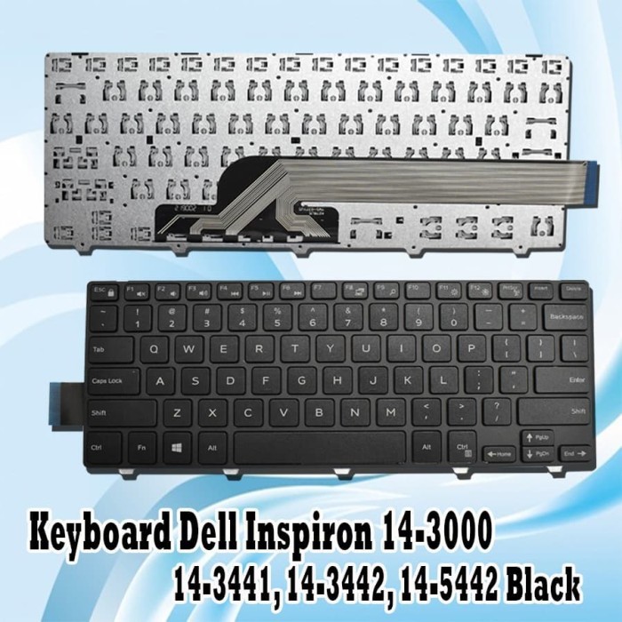 Jual Keyboard Dell Inspiron 14-3000, 14-3441, 14-3442, 14-5442 | Shopee ...