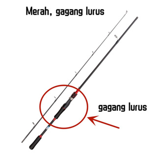 Jual Daiwa Baitcasting Rod Medium Joran Pancing Carbon Lure - Merah  Pemintal, 1.65M/5.5kaki - Jakarta Selatan - Nissacell78