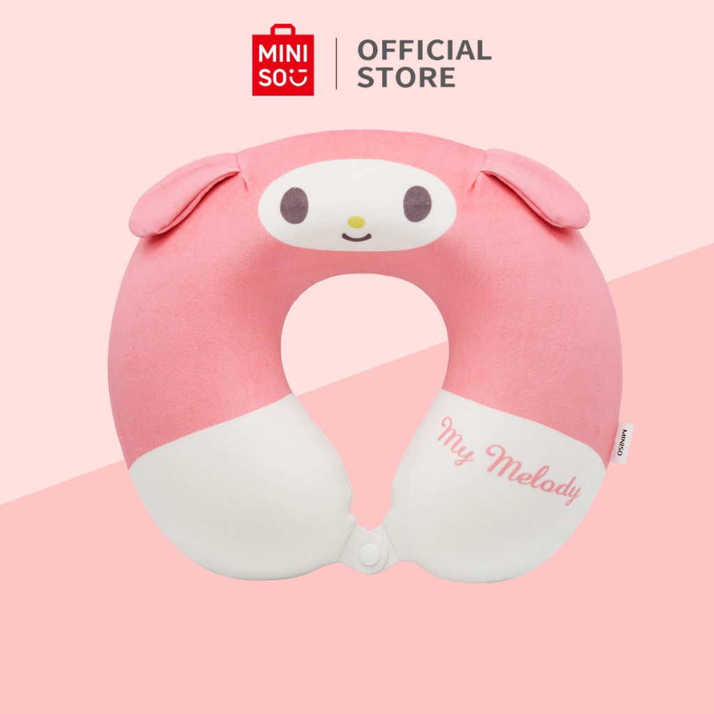 Jual MINISO X SANRIO Bantal Leher Lembut Ushaped Travel Neck Pillow