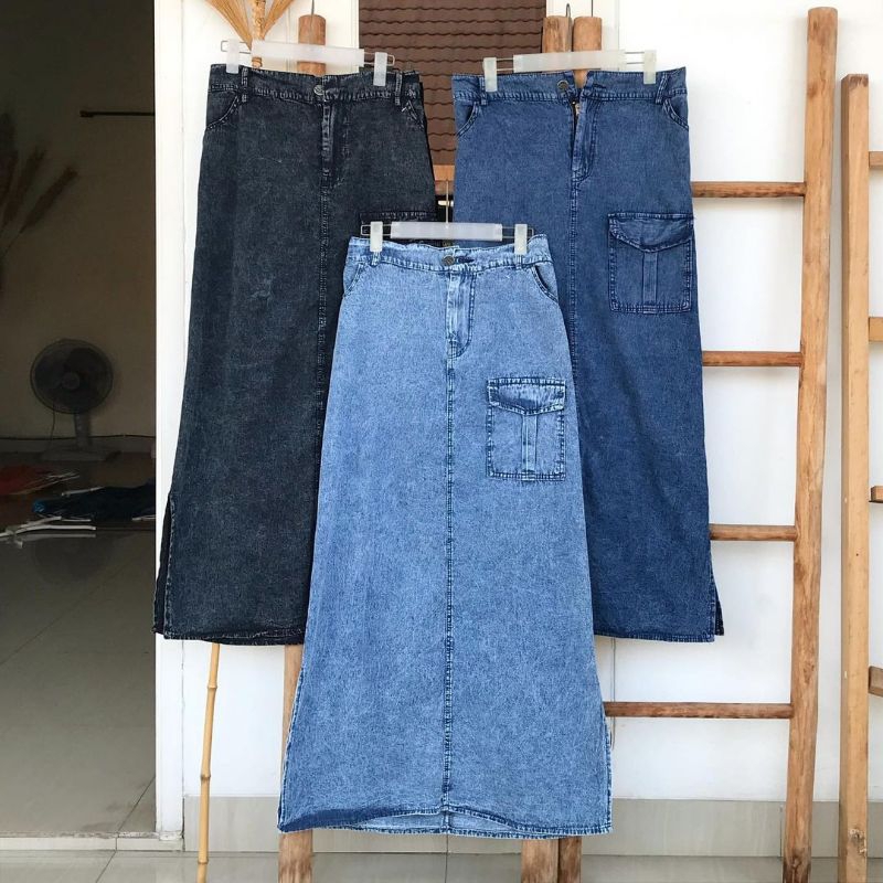 Jual SPAN ROK JEANS ONEPOCKET dan BUTTON LONG | Shopee Indonesia