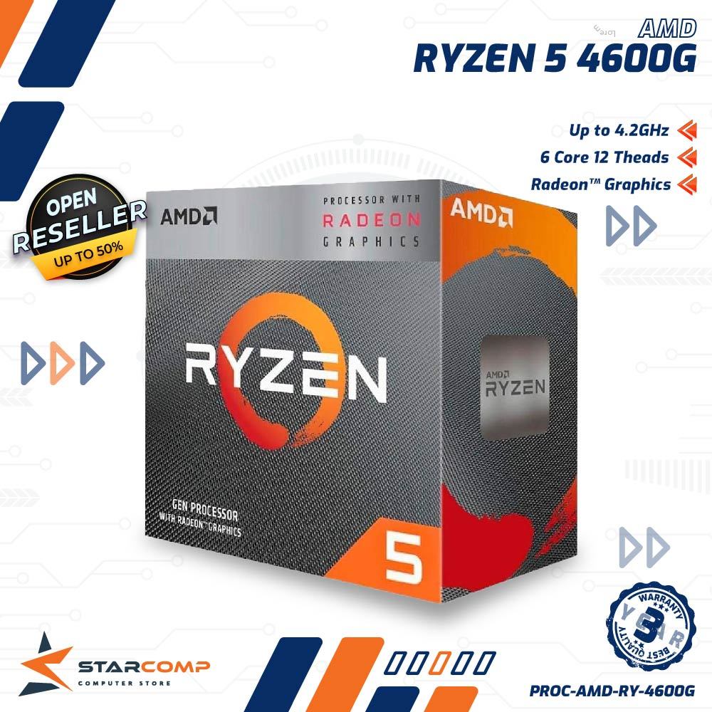Jual AMD Ryzen 5 4600G 3.7Ghz Up To 4.2Ghz 65W AM4 Box | Shopee Indonesia