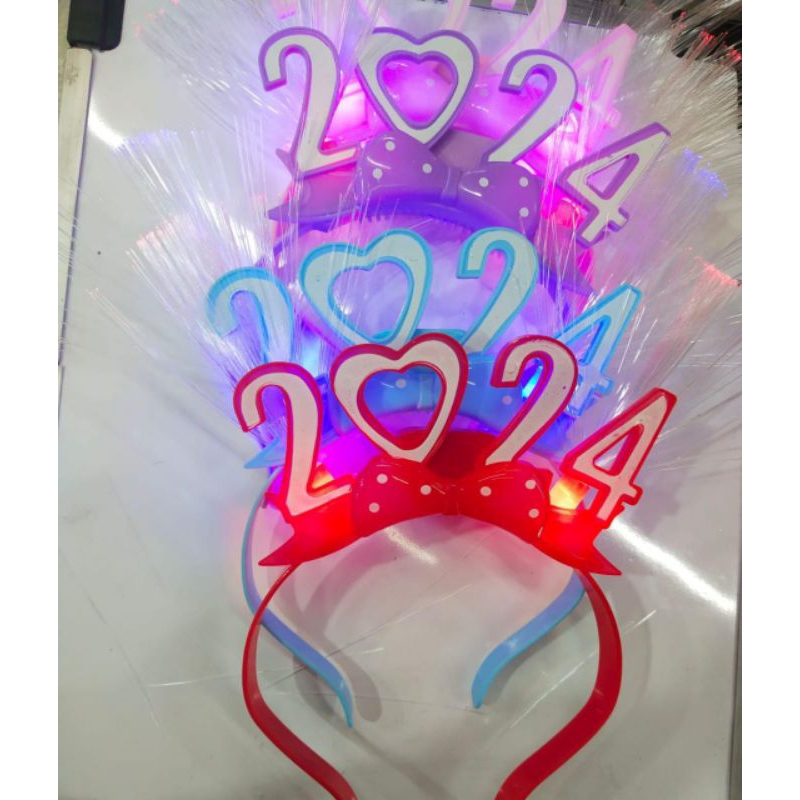 Jual bando led tahun baru 2025/bando anak 2025 bisa nyala Shopee