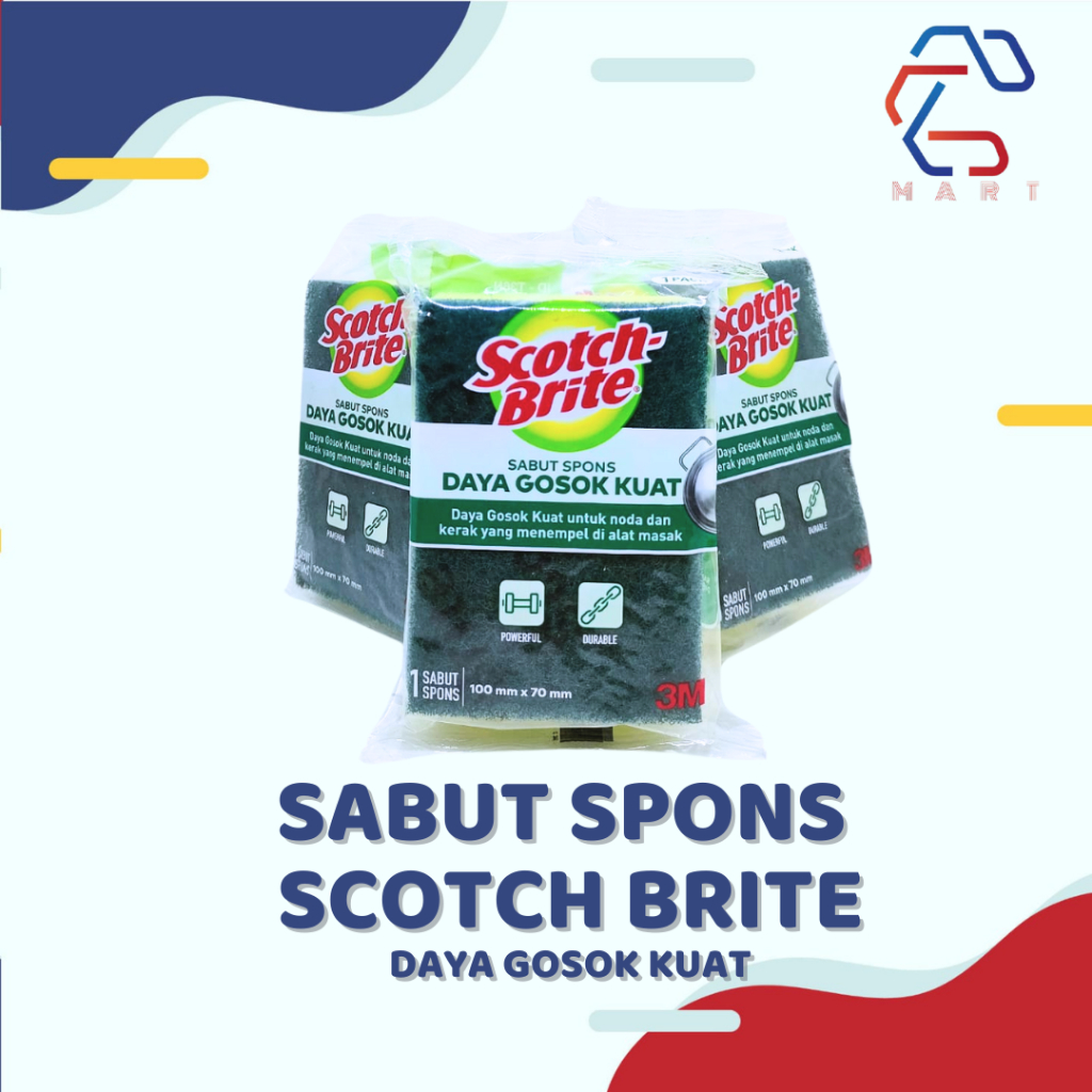 Jual Scotch Brite Sabut Spons - Daya Gosok Kuat | Shopee Indonesia