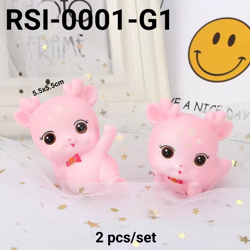 Jual Gr Rsi Cake Topper Mainan Hiasan Kue Pajangan Meja Rusa Deer Shopee Indonesia