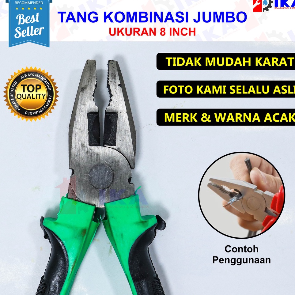 Jual Pasti Baru ⚡️ Tang Kombinasi 6 7 8 inch / Lineman Combination ...