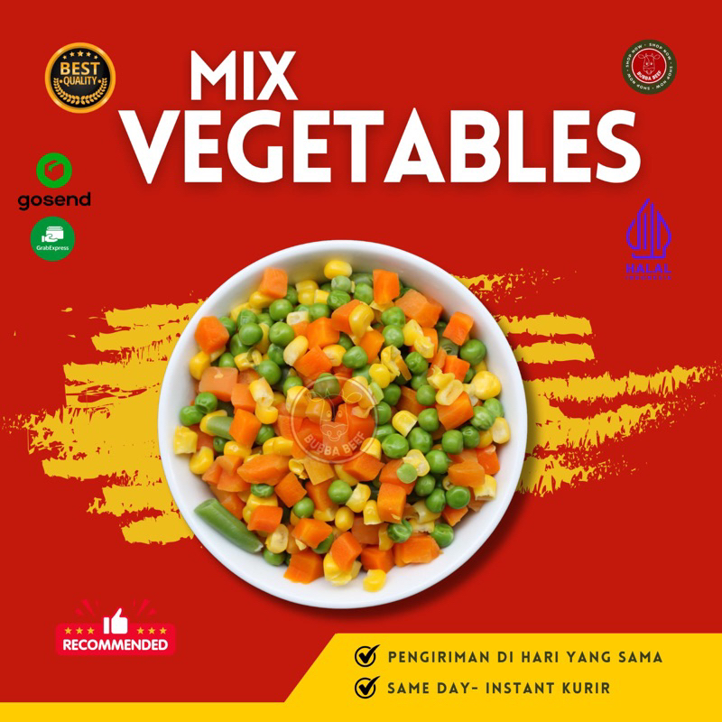 Jual Sayur Mix Frozen Isi 4 Macam Vegetables Mix Frozen Sayur Steak