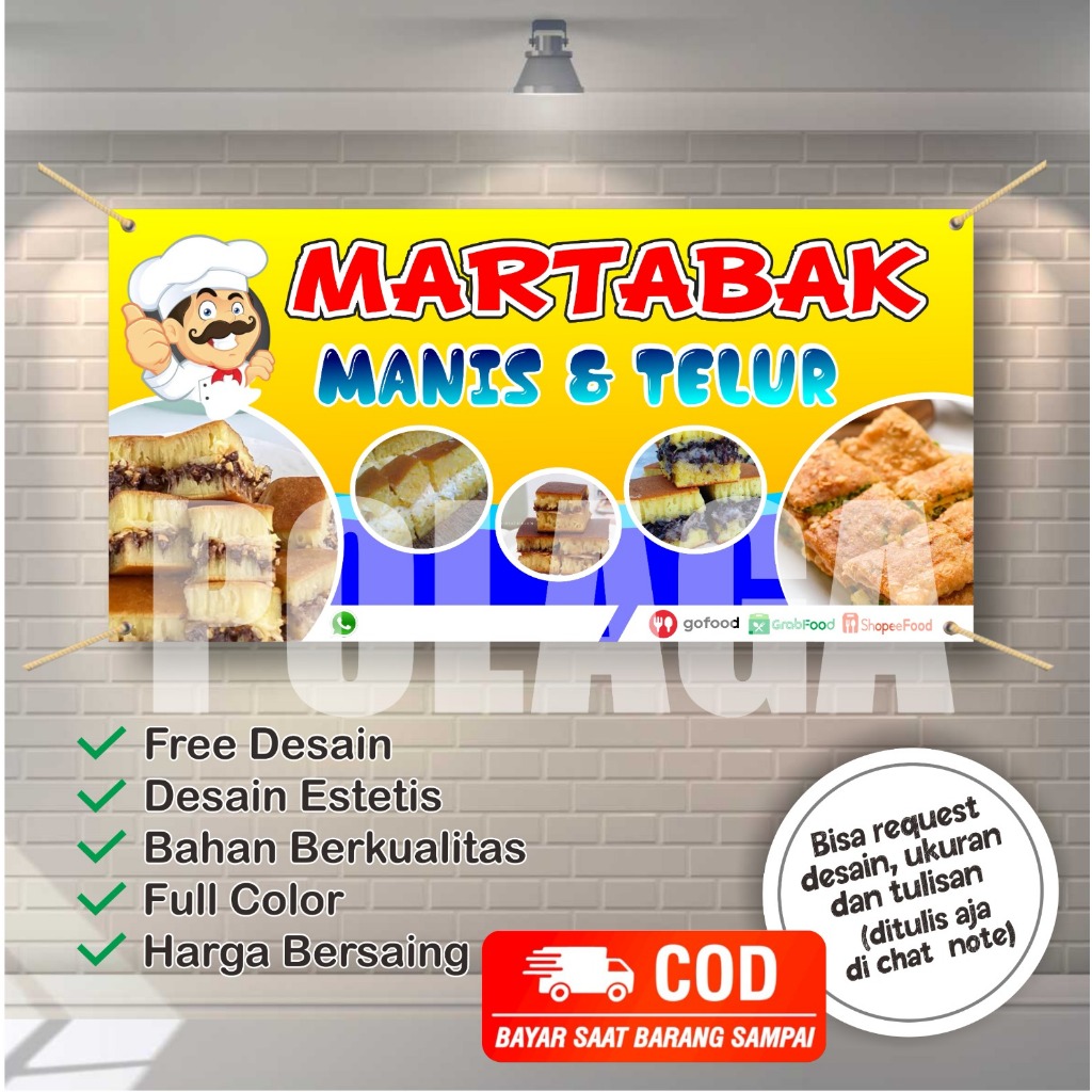 Jual Spanduk Banner Martabak Telur Dan Manis Murah Shopee Indonesia 2234