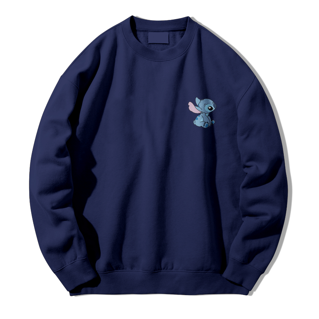 Jual Crewneck Sweatshirt Couple Stitch and Angel Lilo Stitch