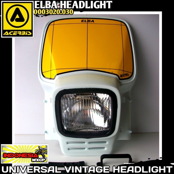 Jual ACERBIS ELBA VINTAGE HEADLIGHT HEADLAMP LAMPU SOROT DEPAN