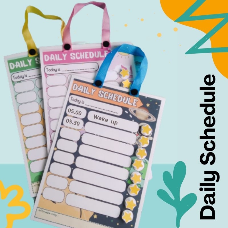 Jual Weep and clean Daily Schedule Routine/Jadwal sehari-hari untuk ...