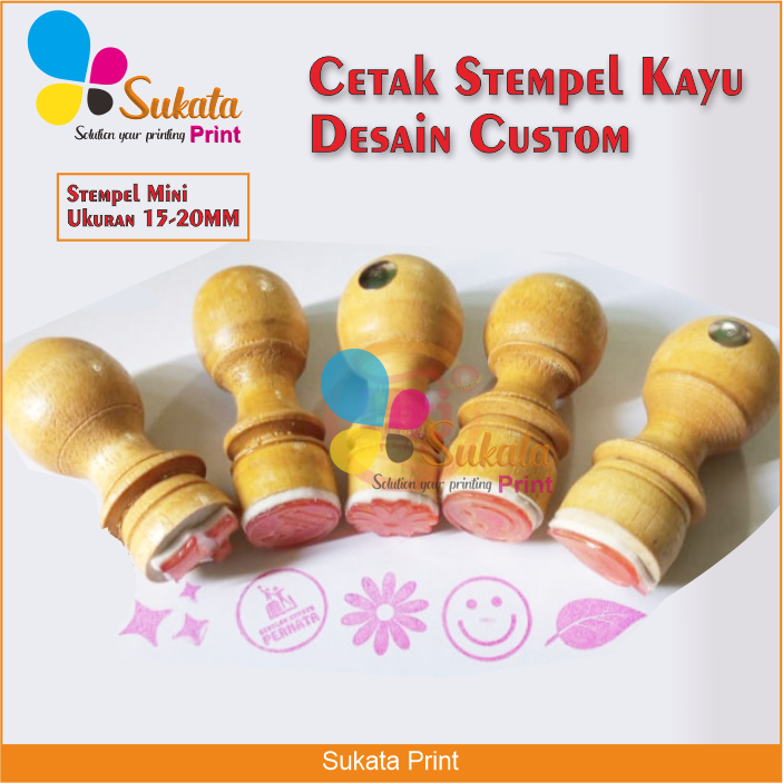Jual Cetak stempel kayu desain custom logo suka suka | Stempel logo ...