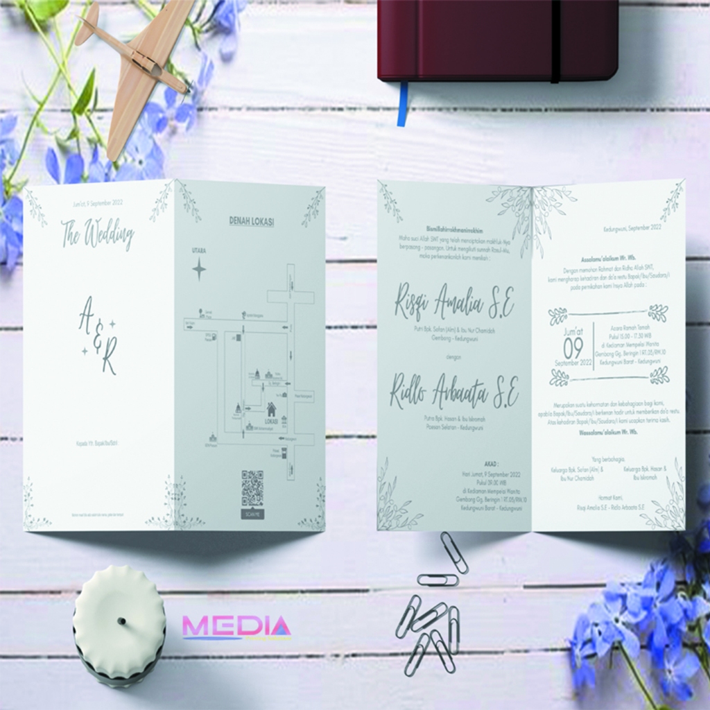 Jual Undangan Pernikahan Aesthetic Custom Desain | Shopee Indonesia