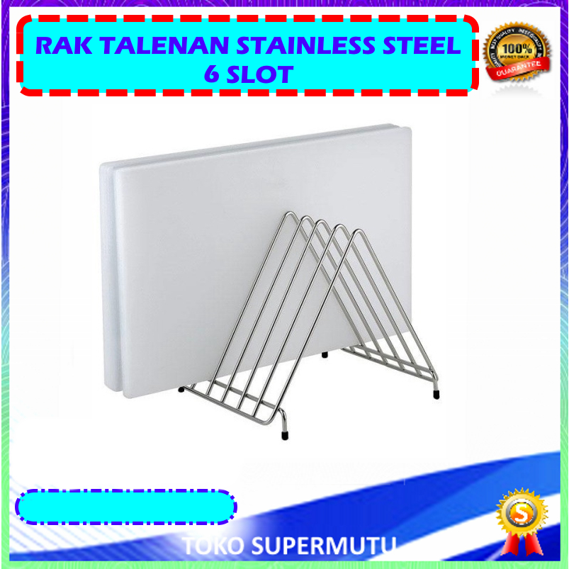 Jual rak Talenan Stainless Steel 6 Slot | Shopee Indonesia