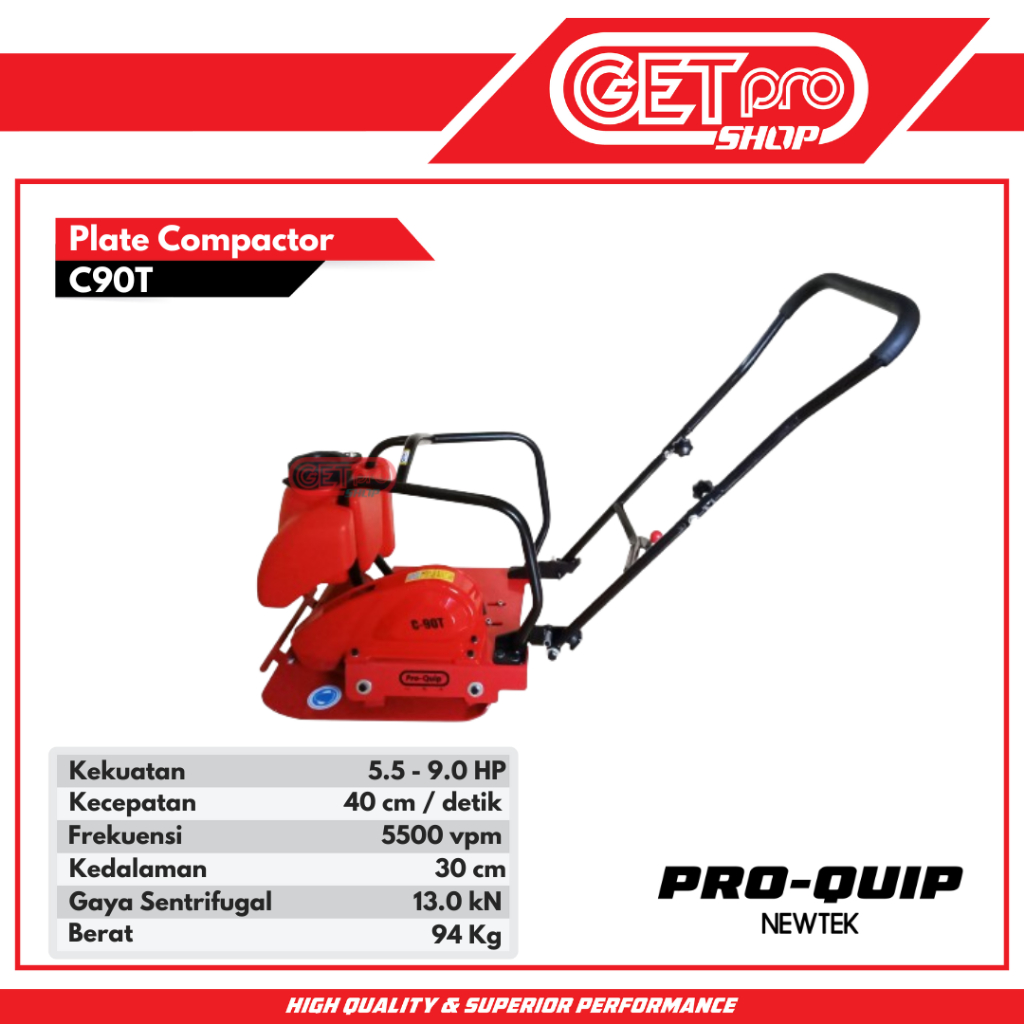 Jual ProQuip Plate Compactor / Mesin Stemper Dengan Tangki Set Engine ...