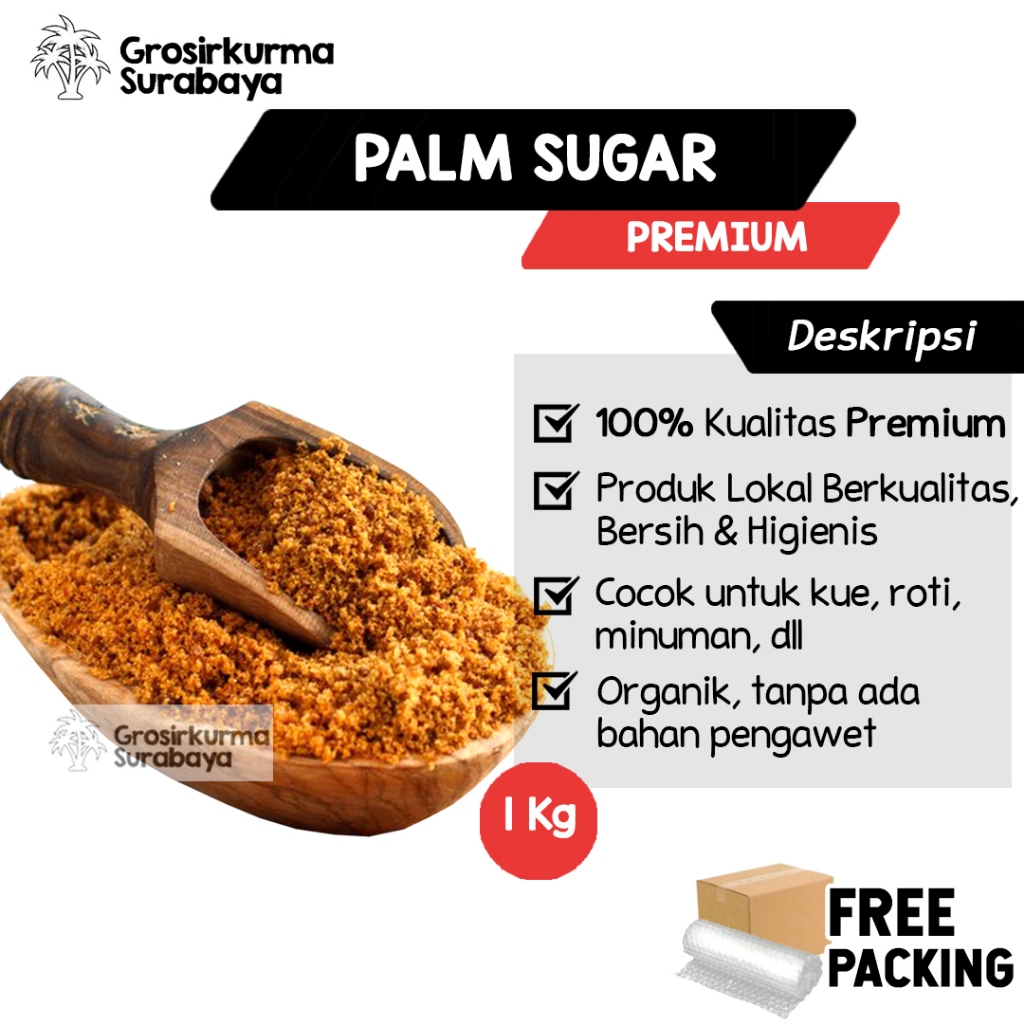 Jual Gula Aren Bubuk 500gr Kualitas Terbaik Natural Palm Sugar Gula Semut Palem Serbuk Untuk 4448