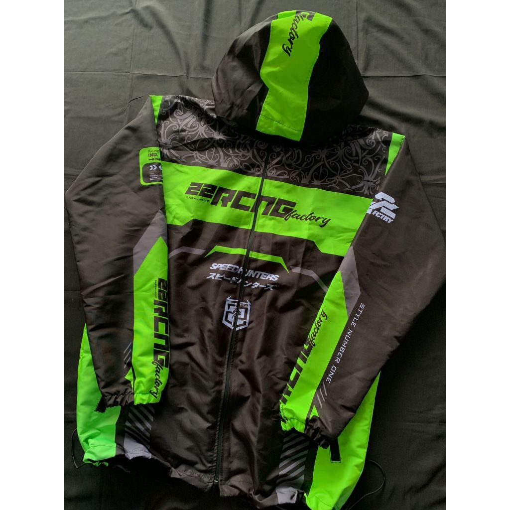 Jual Jaket Racing Custom Jaket Racing Parasut Edit Nama & Nomor Bahan ...