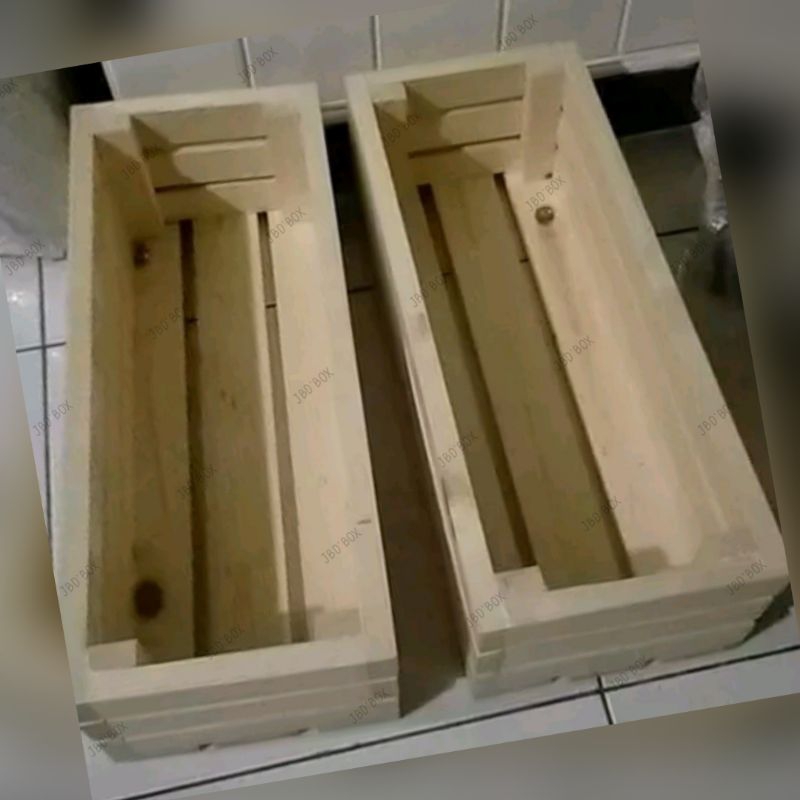 Jual Kotak Kayu Jati Belanda 50x20x15 Keranjang Peti Wooden Crates