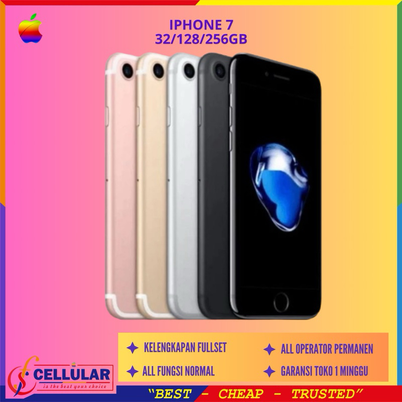 Jual IPhone 7 32Gb Second Original Inter Fullset | Shopee Indonesia