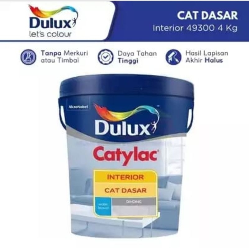 Jual Dulux Catylac Cat Dasar Interior Catylac Interior Cat Dasar Kg Pail Shopee Indonesia