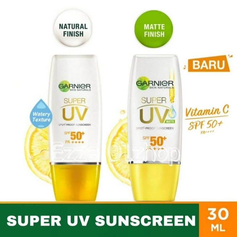 Jual Garnier Bright comp spr matte sunscreen Spf50 30 ml | Shopee Indonesia