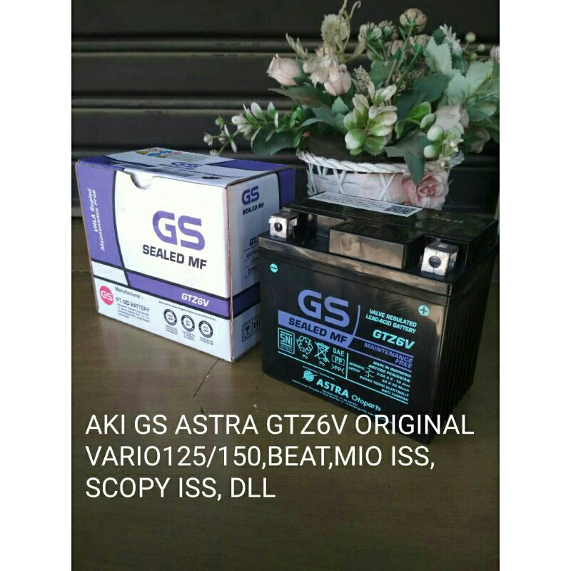 Jual AKI GS ASTRA GTZ6V ORIGINAL | Shopee Indonesia