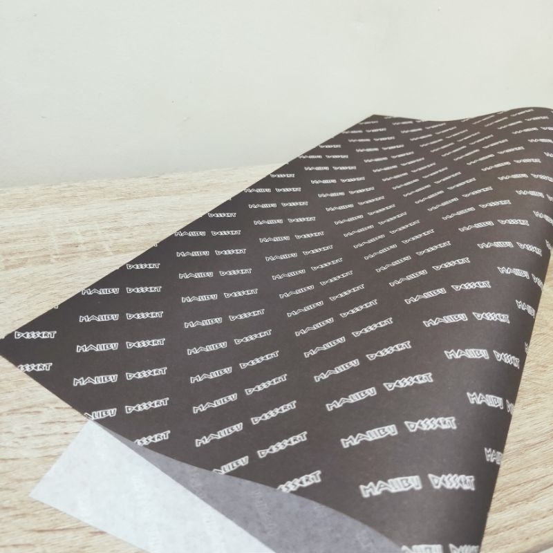 Jual CUSTOM Kertas Roti Foodgrade 45 x 50 cm - Wrap Paper / Kertas ...