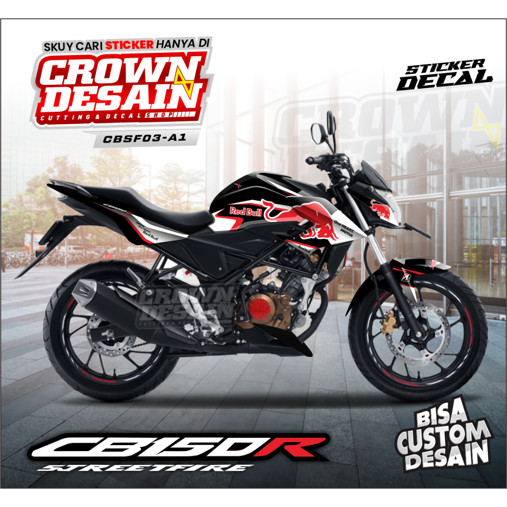 Jual Stiker Decal CB 150R Streetfire V2 Variasi Racing - Decal Fullbody ...