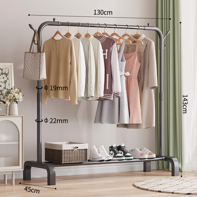 Jual Rak Gantungan Baju Stand Hanger Rak Baju DOUBLE Clothes Hanger ...