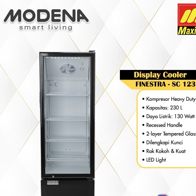 Jual MODENA SC1235 / SC 1235 Showcase Cooler [230 L] - Garansi Resmi ...