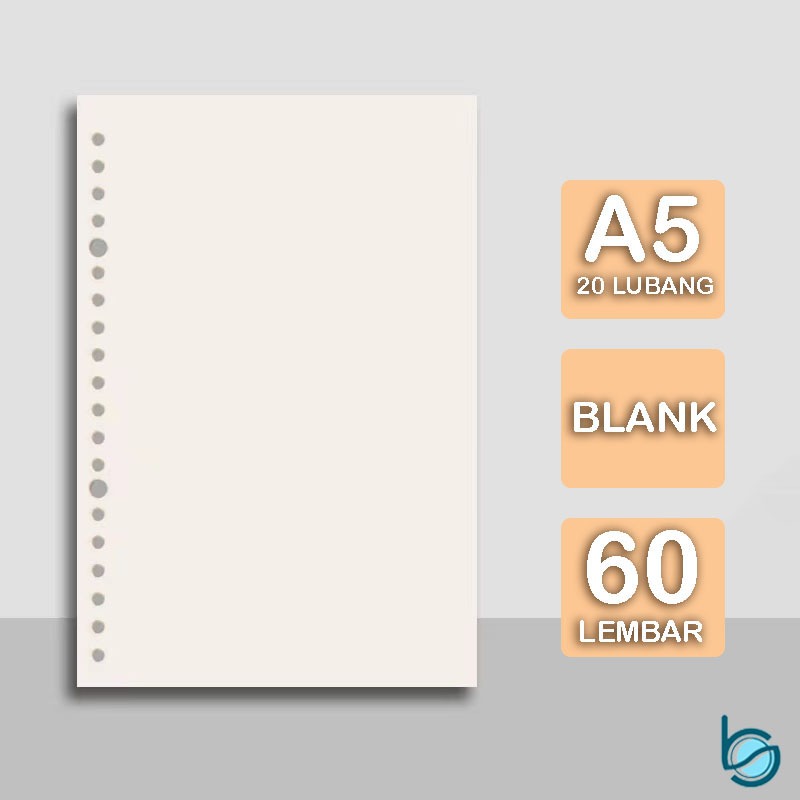 Jual Refill Kertas/Notebook/Isi Kertas Binder A5/A6/A7/B5 LOOSE LEAF 6 ...