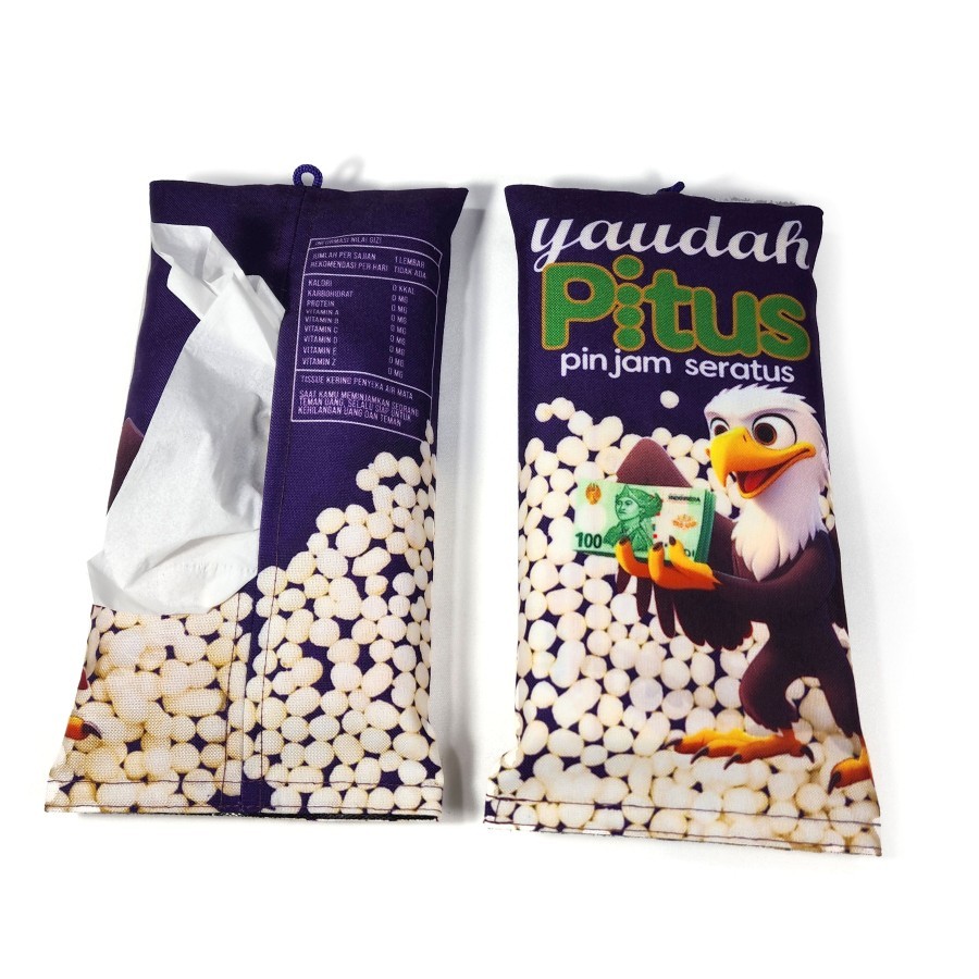 Jual Tempat Tissue Travel Tisu Kecil Pitus Pinjam Seratus Parodi Snack ...
