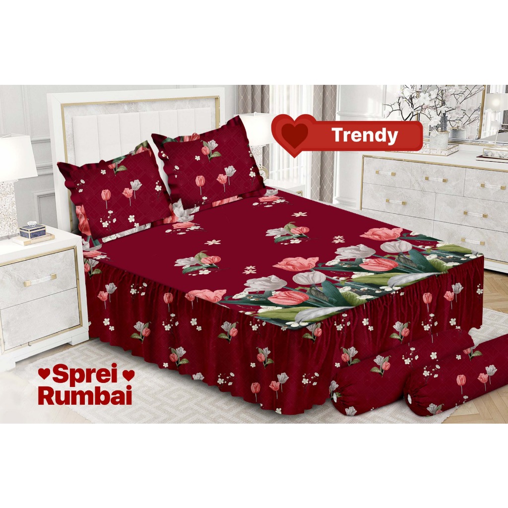 Jual Emilia - Sprei RUMBAI King (180x200) By Bonita SUPER Terlaris ...