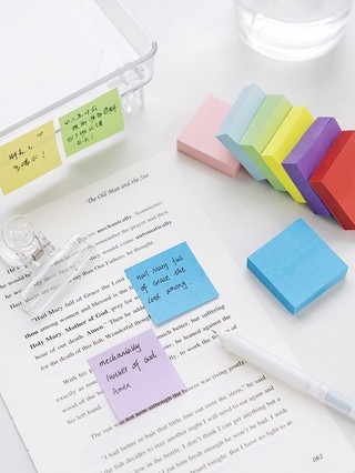 Jual Catatan Memo Sticky Notes Warna Makaron Lucu notes empelan kertas ...
