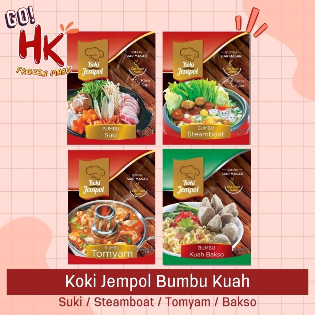 Jual Koki Jempol Bumbu Kuah Suki Steamboat Tomyam Bakso Praktis