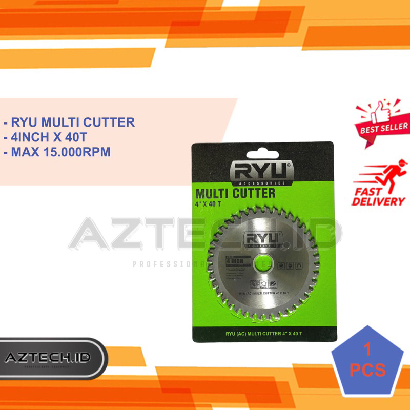 Jual Multi cutter RYU / Alat potong gerinda RYU 4 Inch x 40T | Shopee ...