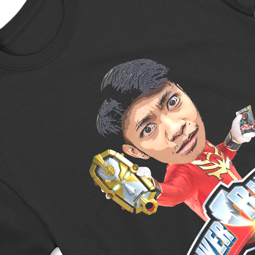 Jual Baju Kaos CUSTOM WAJAH POWER RANGERS Ej Peace Viral KAOS KAGE ...