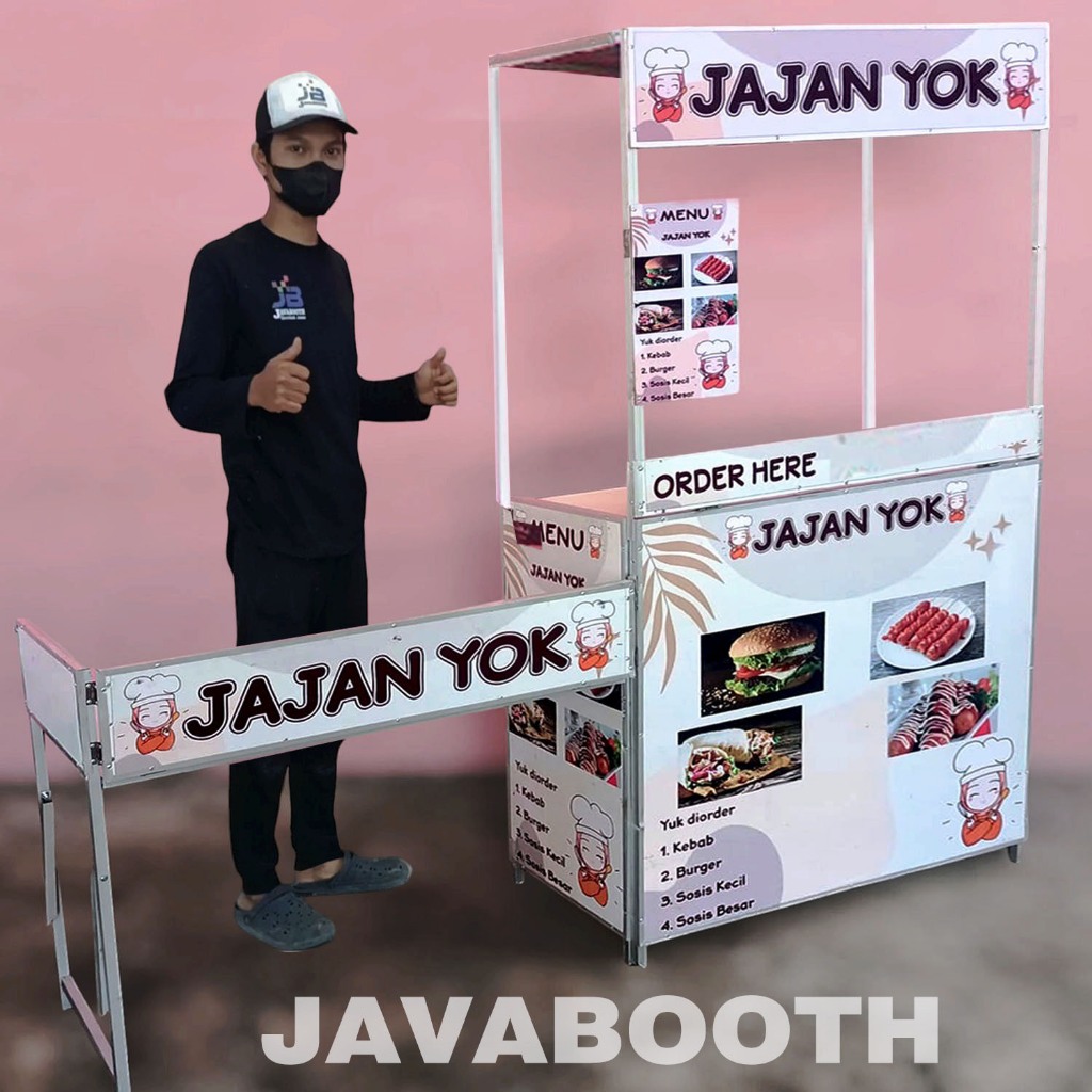 Jual Booth Portable Gerobak Lipat Super Jumbo X X Cm Alumunium Shopee Indonesia