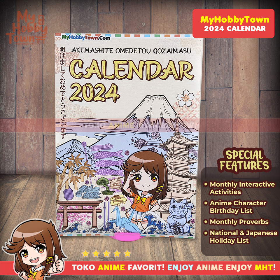 Jual MyHobbyTown Exclusive Calendar Kalender Anime 2024 Shopee Indonesia