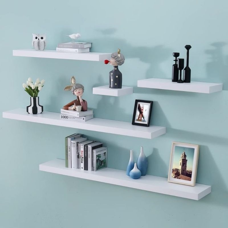 promo rak dinding serbaguna model minimalis 3 susun ukuran p20,30,40x10x2cm
