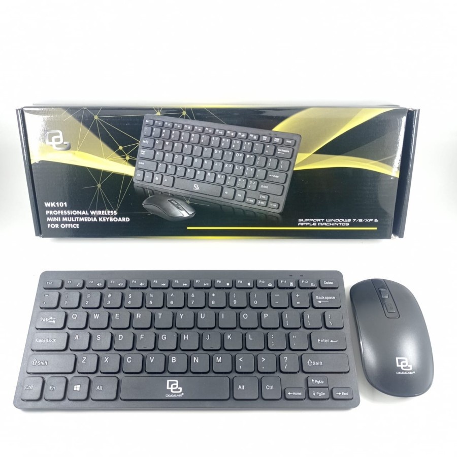 Jual Digigear WK101 Wireless Mini Keyboard & Mouse Combo | Shopee Indonesia