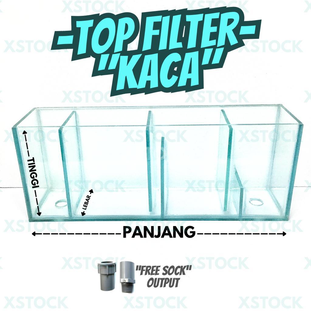 Jual TOP FILTER KACA AQUARIUM 60CM 50 40CM | TANK IKAN HIAS MURAH ...