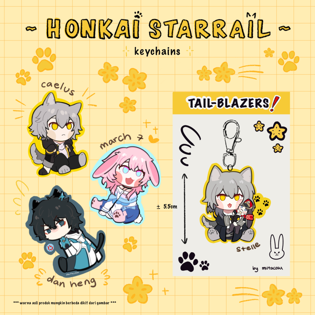 Jual [READY]Honkai Star Rail HSR Tailblazers Acrylic Keychain ...