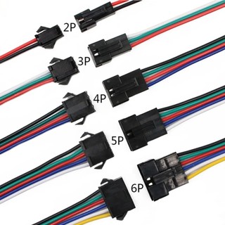 Jual Kabel Konektor LED 2-6 Pin Soket LED Connector Cable | Shopee ...