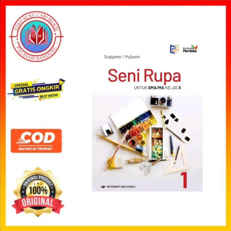 Jual Erlangga Buku Seni Rupa Untuk SMA/MA Kelas 10 Kurikulum Merdeka ...