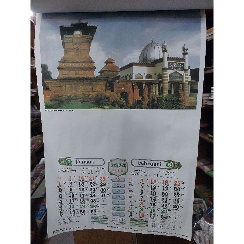 Jual Packing Bubble Kalender 2024 Dinding Kantor Standar Angka Besar Kalender Harian 2024 7614