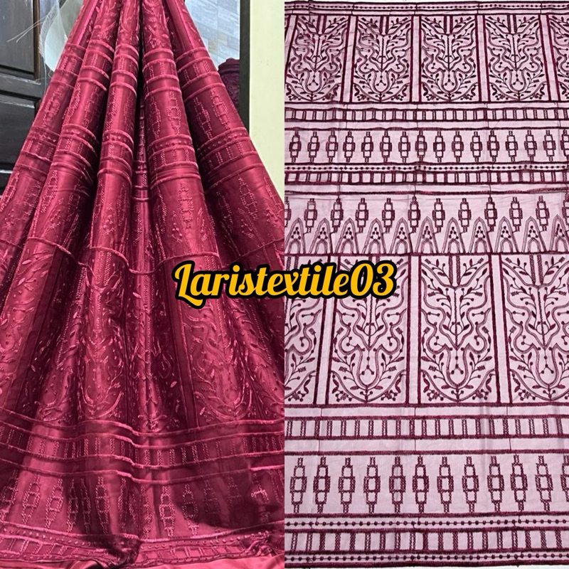 Jual Kain Tile Elisab Bordir Tebal / Tile Embroidery / Tile Sapto ...