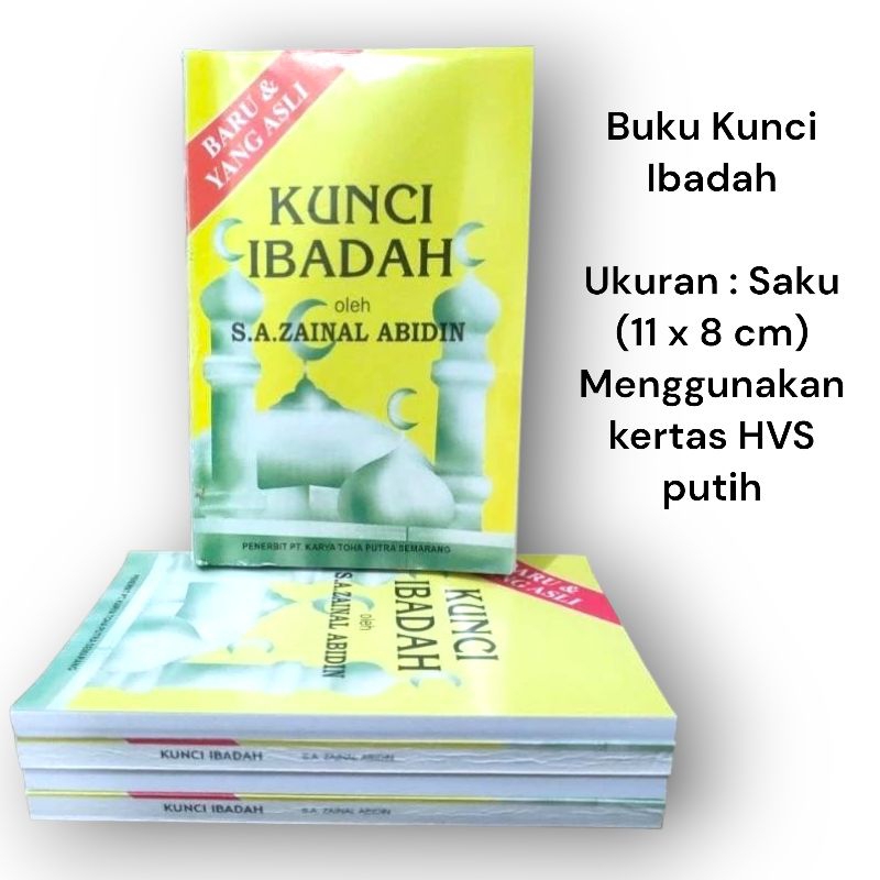 Jual Buku Kunci Ibadah S A Zainal Abidin Toha Putra Saku Ori Shopee