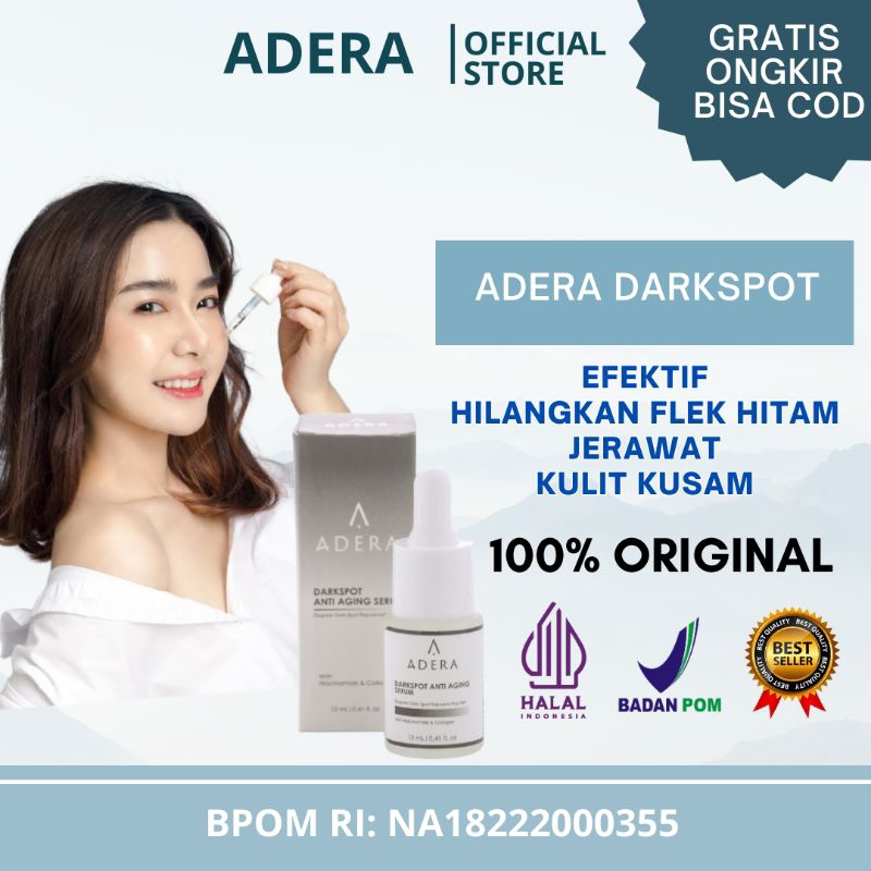 Jual ADERA DARKSPOT SERUM Untuk Hilangkan Flek Hitam,Jerawat & Kusam ...