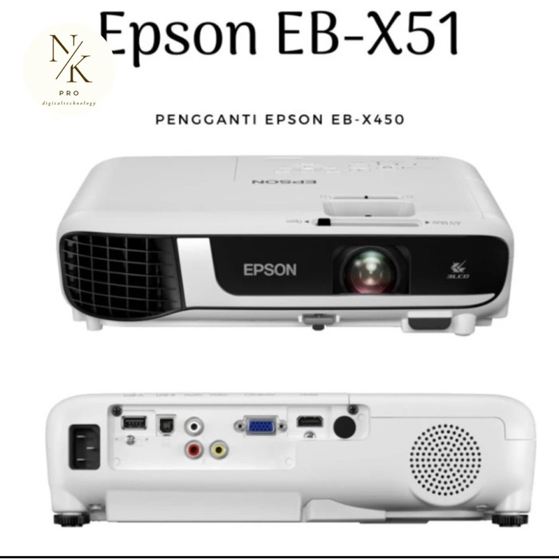 Jual Epson Eb x51 / Proyektor epson eb x51 3800 lumens XGA | Shopee ...