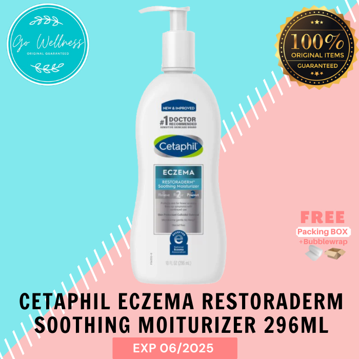 Jual Cetaphil Eczema Restoraderm Soothing Moisturizing Cream 296ml ...